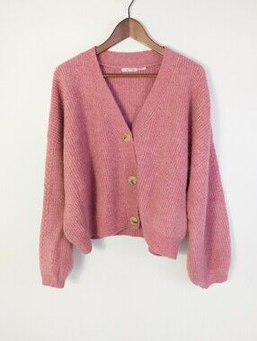 Esqualo V Neck Button Front Cardigan Size 2XL
